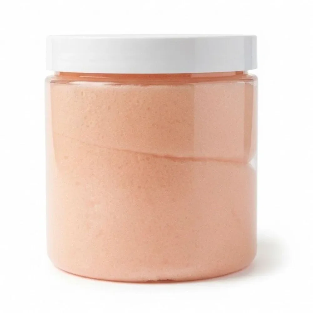 Aminnah Skin Renewing Peach Sugar Scrub for Soft, Glowing Skin Made In USA